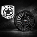 SET OF 4 KOKO KUTURE 24x10 GLOSS BLACK PARLATO 5x112 ET22 72.56 SPINDLE CAP