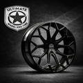 Set of 4 Gianelle Gloss Black Monte Carlo 20x8.5 ET 25 5x112 66.56